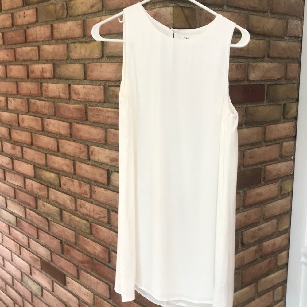 Vernacular, small, white, a line, dress